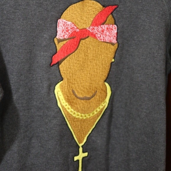 Elevenparis “Life Is A Joke” Graphic Sweatshirt Pullover Gray Streetwear Small - Picture 5 of 13